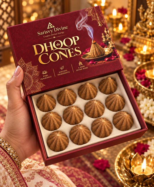 Sarisvy Divine Modak Dhoop Cones – Natural Fragrance for a Peaceful Home