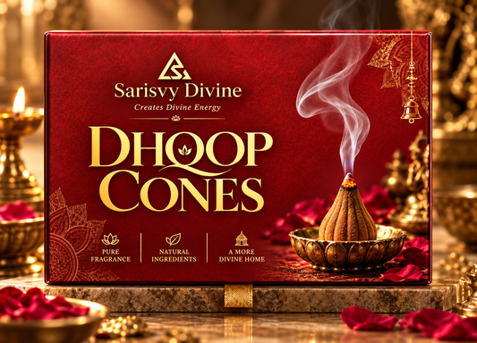 Sarisvy Divine Modak Dhoop Cones – Natural Fragrance for a Peaceful Home